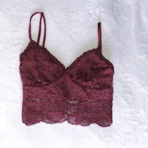 Kendall & Kylie Mauve Corset Top